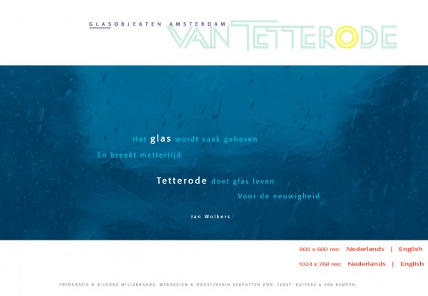 Van Tetterode Glasobjekten